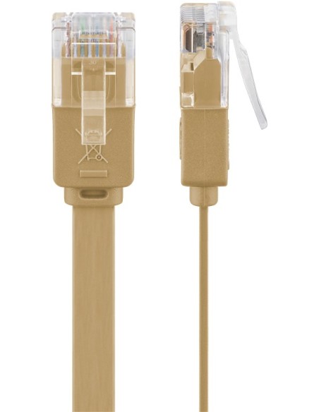 Goobay 95882 Cable De Red Marrón Claro 1,5 M Cat6 U/utp (utp)
