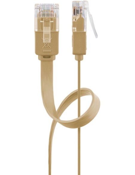 Goobay 95886 Cable De Red Marrón Claro 3 M Cat6 U/utp (utp)