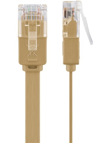 Goobay 95886 Cable De Red Marrón Claro 3 M Cat6...