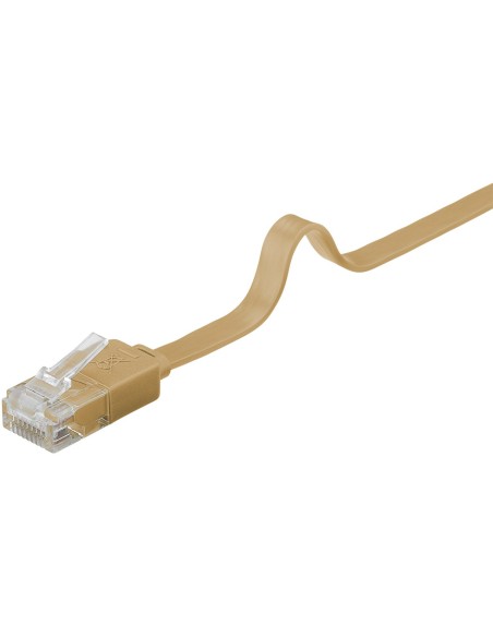 Goobay 95886 Cable De Red Marrón Claro 3 M Cat6 U/utp (utp)
