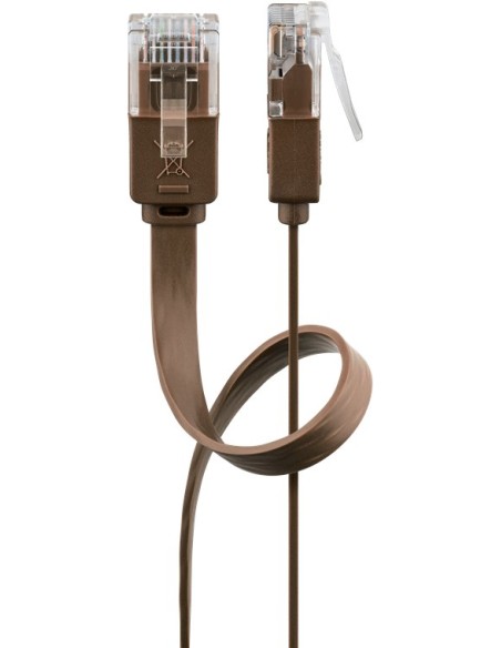Goobay 95895 Cable De Red Marrón 20 M Cat6 U/utp (utp)