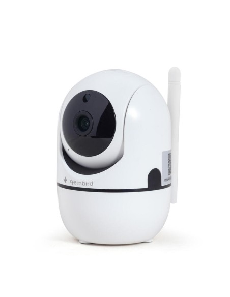 Cámara Wifi Gembird Tsl-cam-wrhd-02  Giratoria Inteligente, 1080p, Blanca