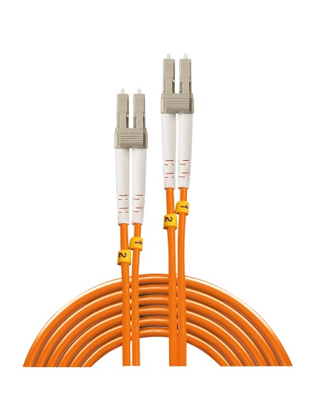 Lindy 46481 Cable De Fibra Optica 2 M Lc Om2 Naranja