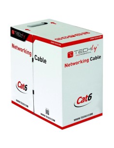 Cable Techly Itp-c6f-fl De Red Gris 305 M Cat6 F/utp (ftp)